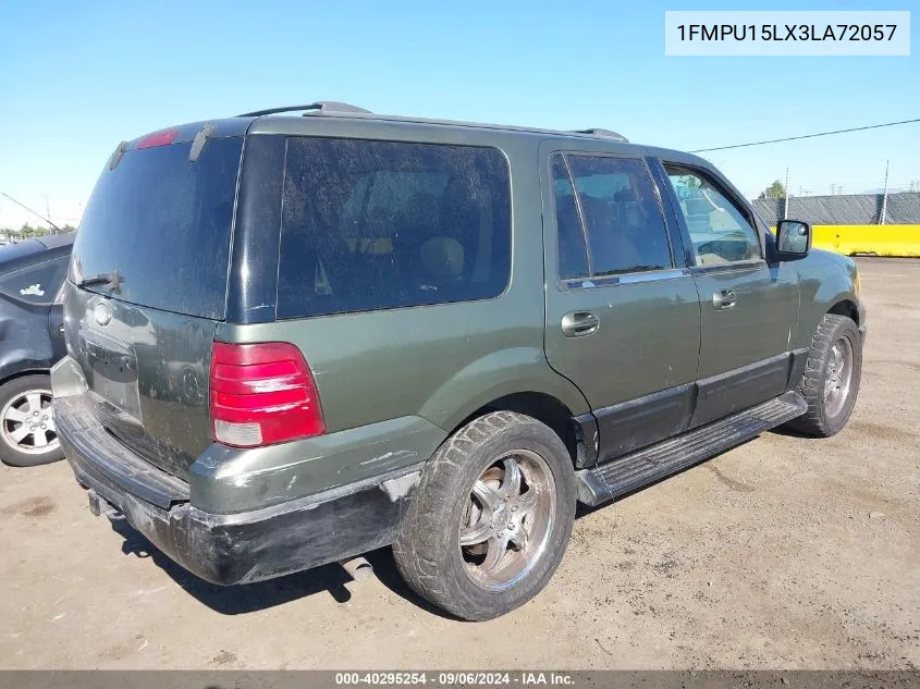 2003 Ford Expedition Xlt VIN: 1FMPU15LX3LA72057 Lot: 40295254