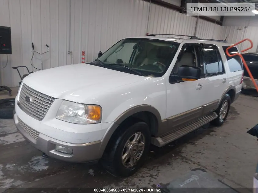 2003 Ford Expedition Eddie Bauer VIN: 1FMFU18L13LB99254 Lot: 40354563