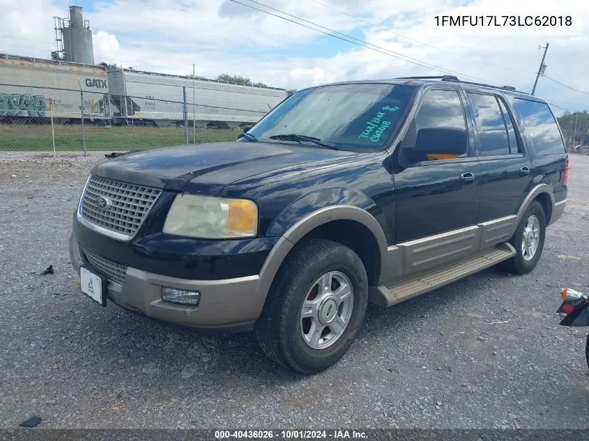 2003 Ford Expedition Eddie Bauer VIN: 1FMFU17L73LC62018 Lot: 40436026