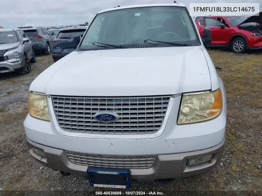 2003 Ford Expedition Eddie Bauer VIN: 1FMFU18L33LC14675 Lot: 40530689