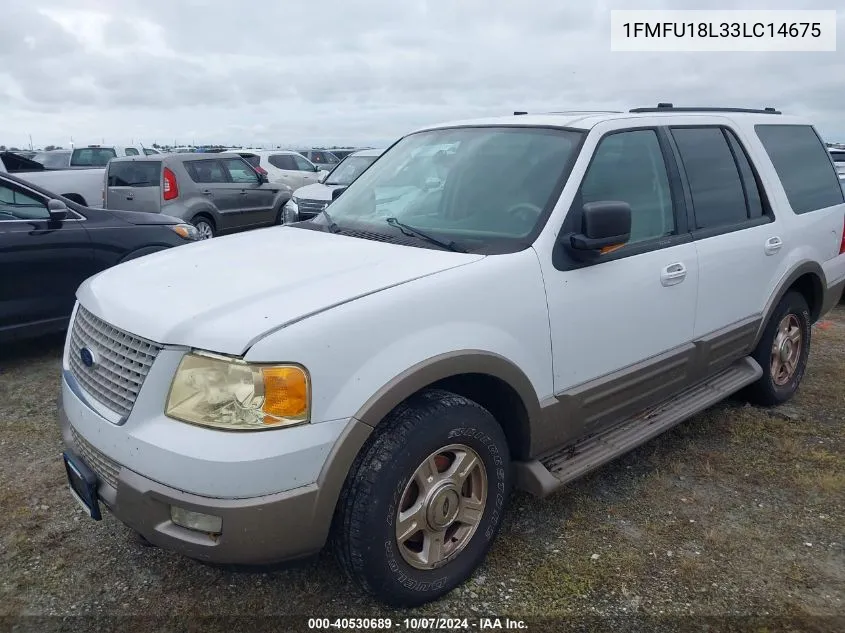 2003 Ford Expedition Eddie Bauer VIN: 1FMFU18L33LC14675 Lot: 40530689