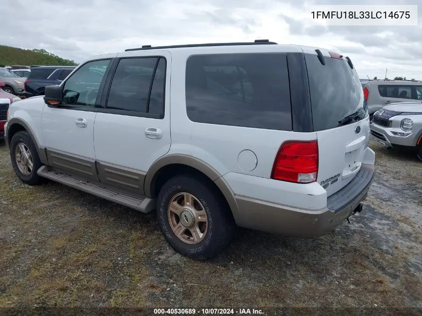 2003 Ford Expedition Eddie Bauer VIN: 1FMFU18L33LC14675 Lot: 40530689