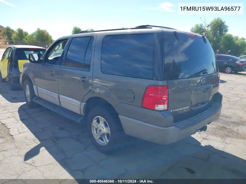 2003 Ford Expedition Xlt VIN: 1FMRU15W93LA96577 Lot: 40546368