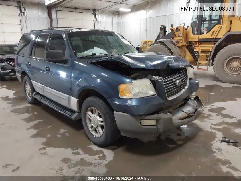 2003 Ford Expedition Xlt VIN: 1FMPU16L03LC08971 Lot: 40598468