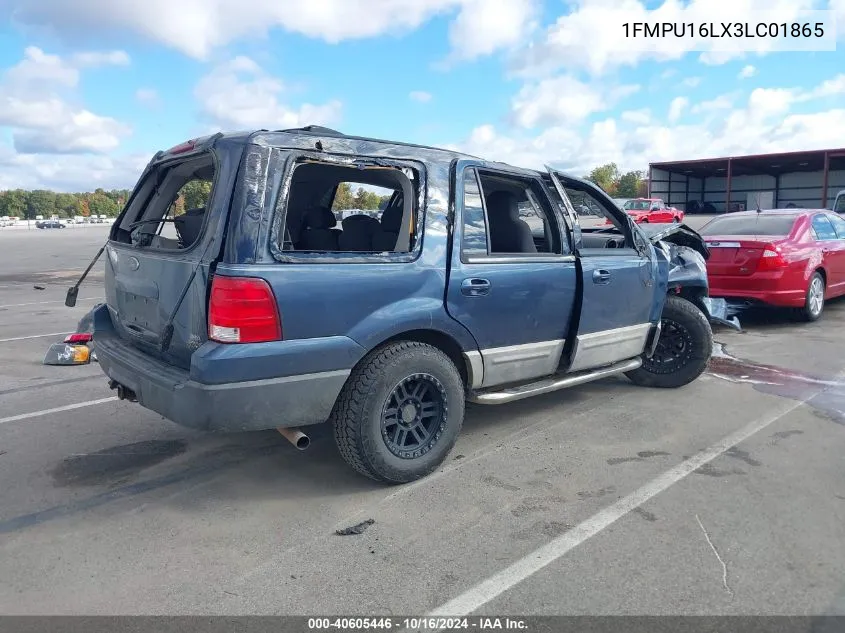 2003 Ford Expedition Xlt VIN: 1FMPU16LX3LC01865 Lot: 40605446