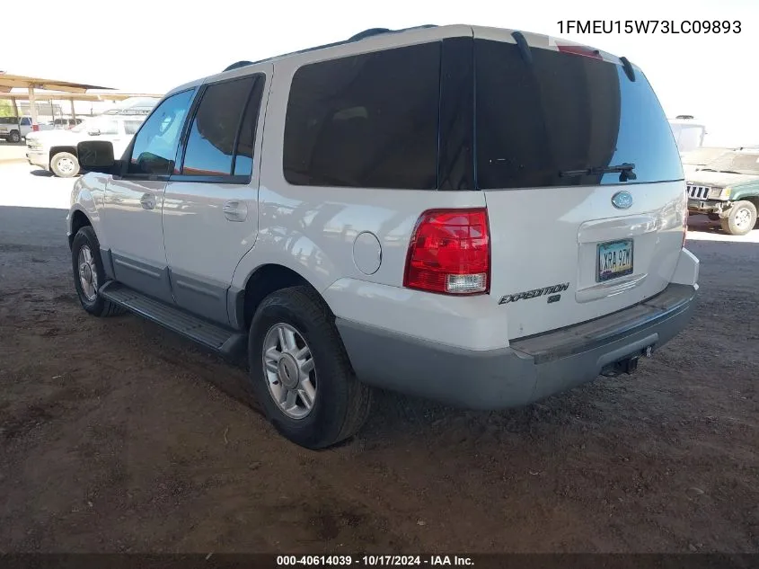 2003 Ford Expedition Xlt VIN: 1FMEU15W73LC09893 Lot: 40614039