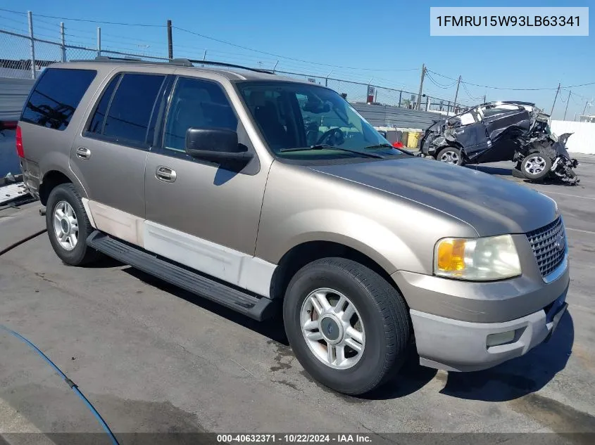 2003 Ford Expedition Xlt VIN: 1FMRU15W93LB63341 Lot: 40632371