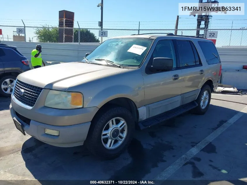 2003 Ford Expedition Xlt VIN: 1FMRU15W93LB63341 Lot: 40632371