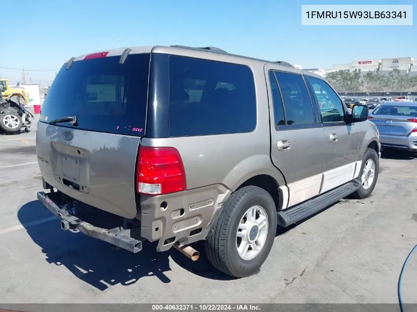 2003 Ford Expedition Xlt VIN: 1FMRU15W93LB63341 Lot: 40632371