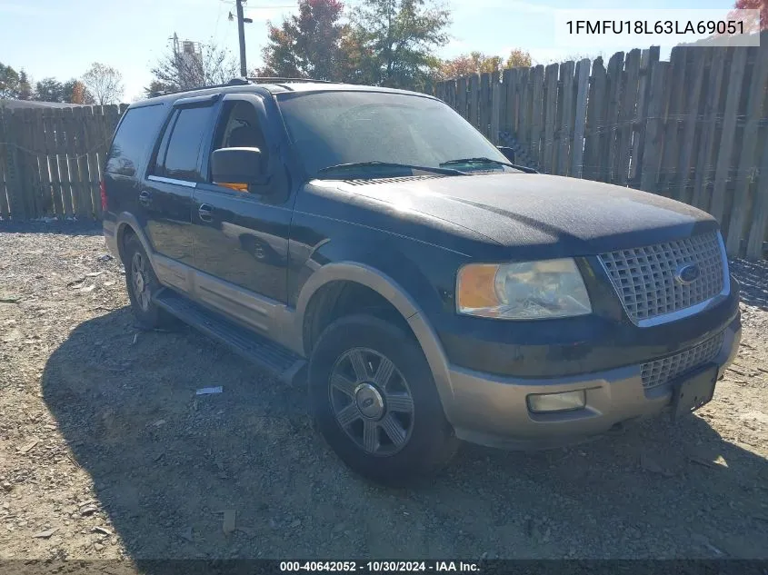 2003 Ford Expedition Eddie Bauer VIN: 1FMFU18L63LA69051 Lot: 40642052