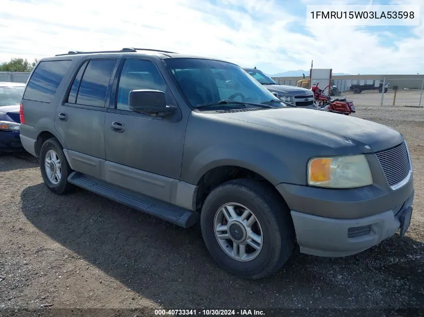 1FMRU15W03LA53598 2003 Ford Expedition Xlt