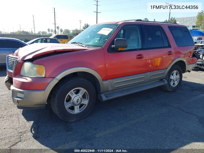 2003 Ford Expedition Eddie Bauer VIN: 1FMFU17L33LC44356 Lot: 40822949