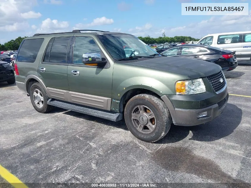 2003 Ford Expedition Eddie Bauer VIN: 1FMFU17L53LA85467 Lot: 40838953