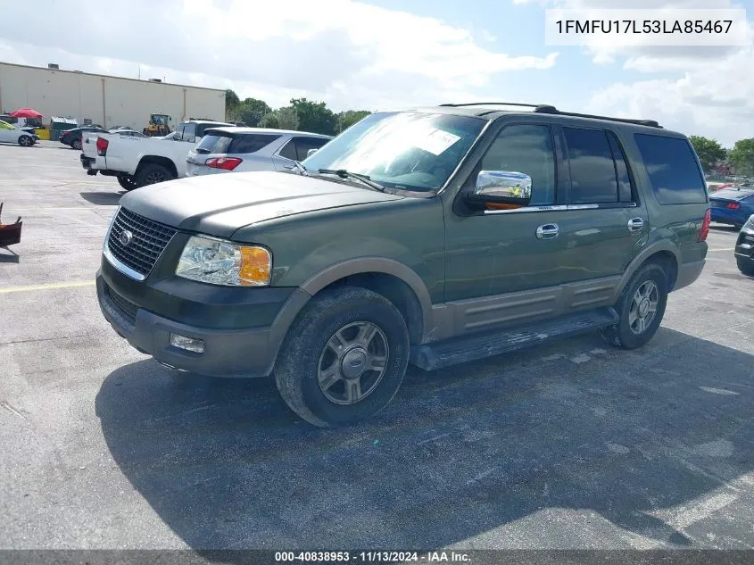 2003 Ford Expedition Eddie Bauer VIN: 1FMFU17L53LA85467 Lot: 40838953