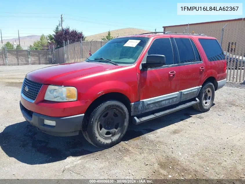 2004 Ford Expedition Nbx/Xlt VIN: 1FMPU16L84LA62367 Lot: 40006630