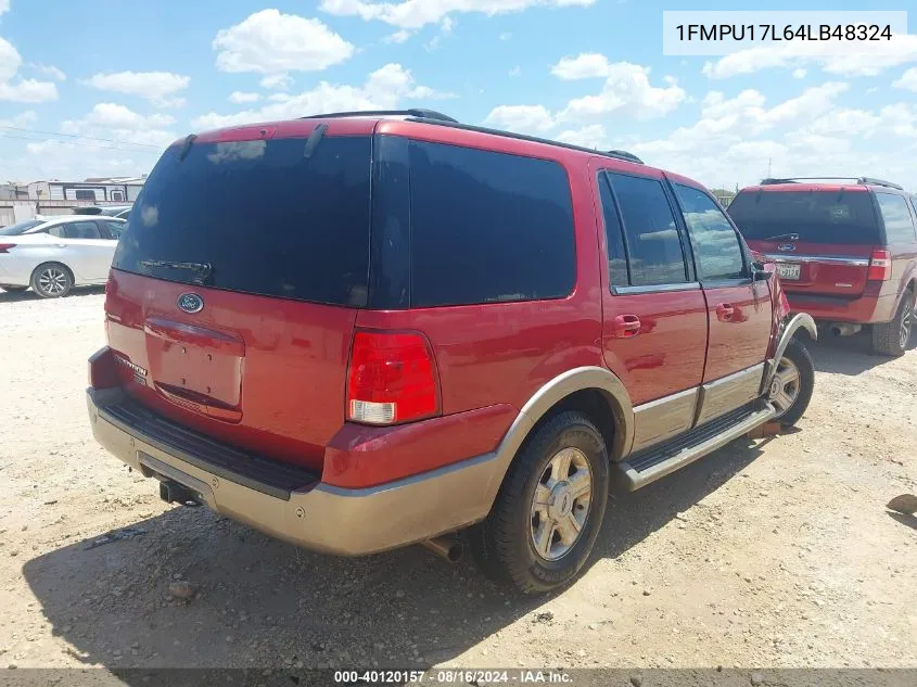 2004 Ford Expedition Eddie Bauer VIN: 1FMPU17L64LB48324 Lot: 40120157