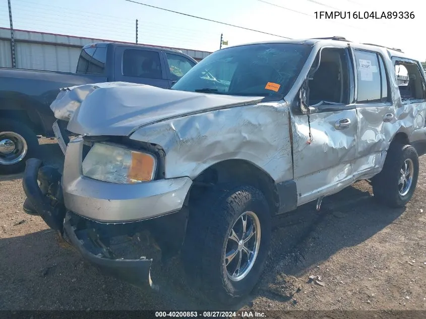 2004 Ford Expedition VIN: 1FMPU16L04LA89336 Lot: 40200853