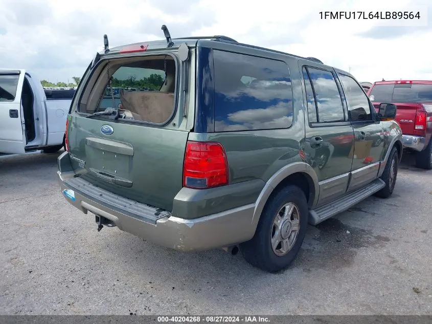 2004 Ford Expedition Eddie Bauer VIN: 1FMFU17L64LB89564 Lot: 40204268