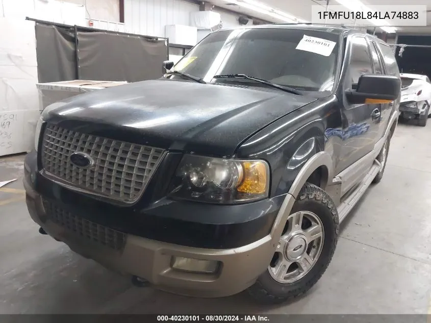 2004 Ford Expedition Eddie Bauer VIN: 1FMFU18L84LA74883 Lot: 40230101