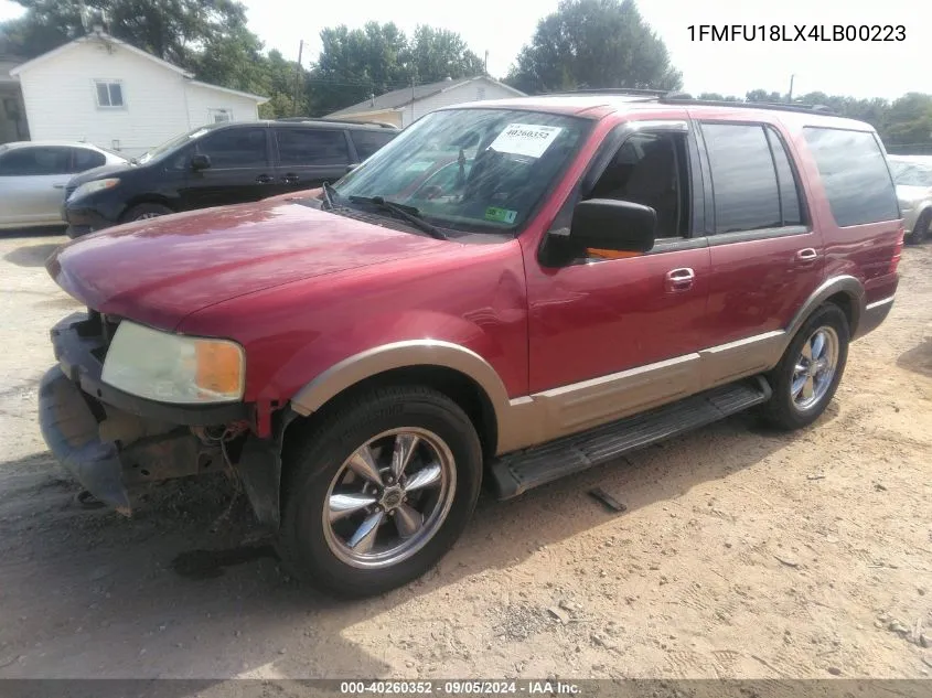 2004 Ford Expedition Eddie Bauer VIN: 1FMFU18LX4LB00223 Lot: 40260352