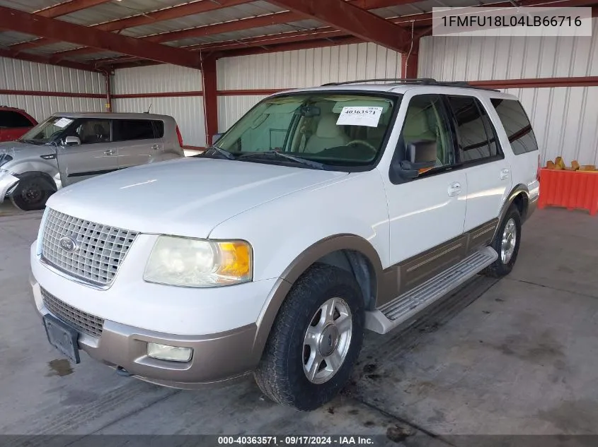 2004 Ford Expedition Eddie Bauer VIN: 1FMFU18L04LB66716 Lot: 40363571