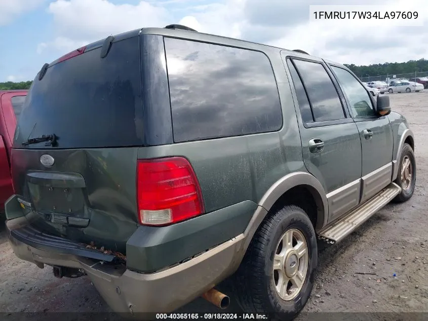 2004 Ford Expedition Eddie Bauer VIN: 1FMRU17W34LA97609 Lot: 40365165