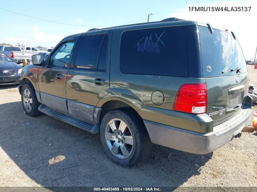 2004 Ford Expedition Xlt VIN: 1FMRU15W44LA35137 Lot: 40453459