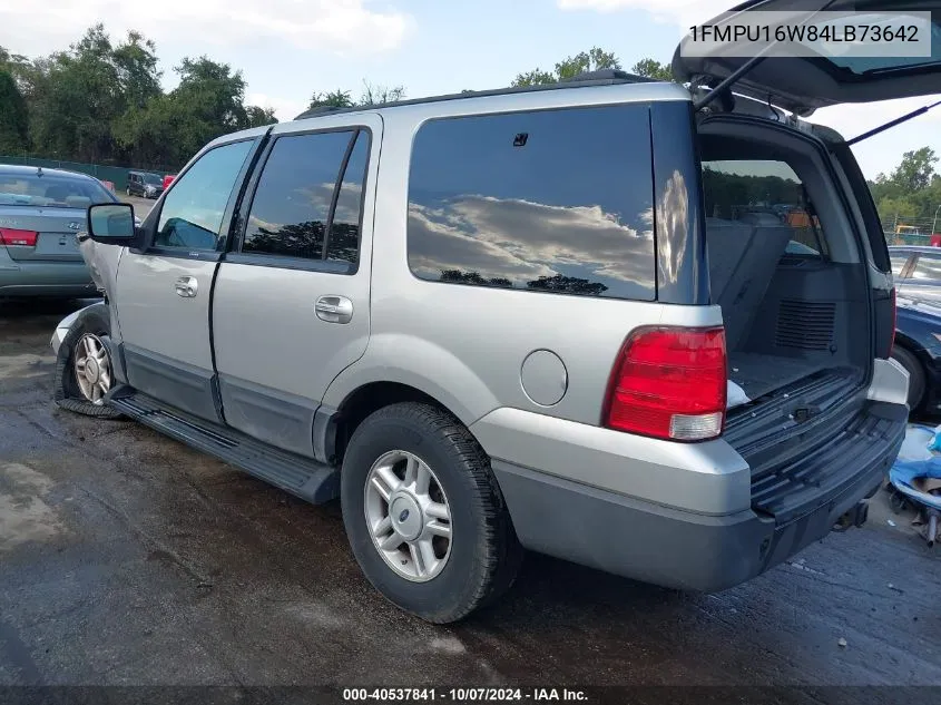 2004 Ford Expedition Xlt VIN: 1FMPU16W84LB73642 Lot: 40537841