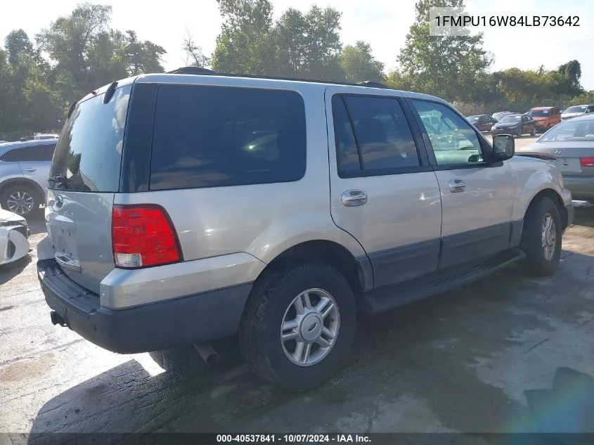 2004 Ford Expedition Xlt VIN: 1FMPU16W84LB73642 Lot: 40537841