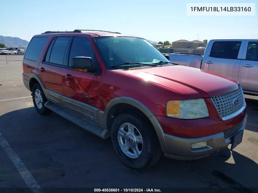 2004 Ford Expedition Eddie Bauer VIN: 1FMFU18L14LB33160 Lot: 40538601