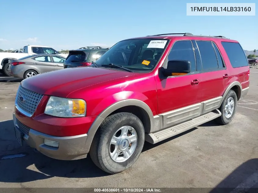 2004 Ford Expedition Eddie Bauer VIN: 1FMFU18L14LB33160 Lot: 40538601