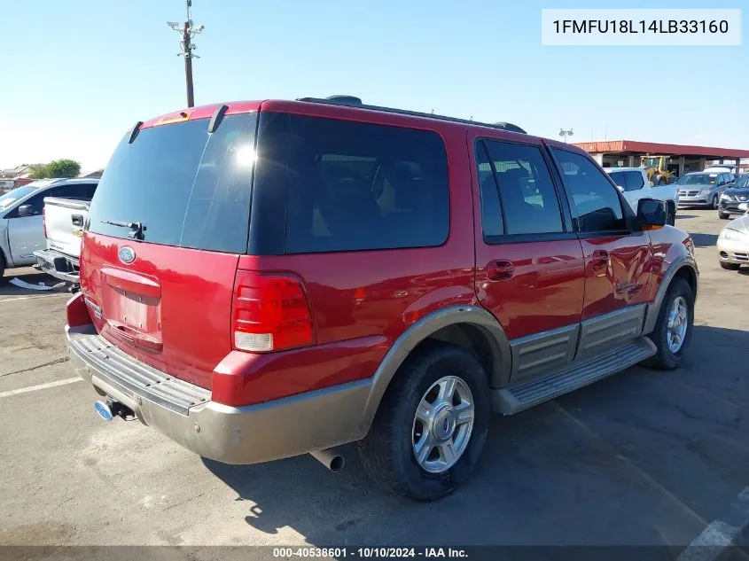 2004 Ford Expedition Eddie Bauer VIN: 1FMFU18L14LB33160 Lot: 40538601