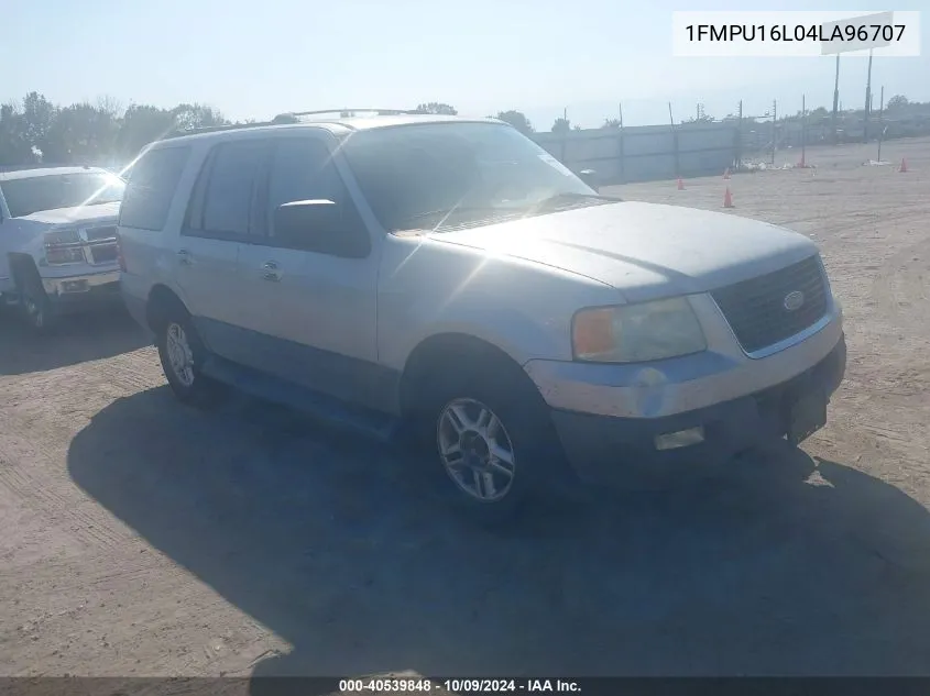 2004 Ford Expedition Nbx/Xlt VIN: 1FMPU16L04LA96707 Lot: 40539848