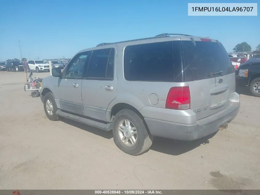 2004 Ford Expedition Nbx/Xlt VIN: 1FMPU16L04LA96707 Lot: 40539848