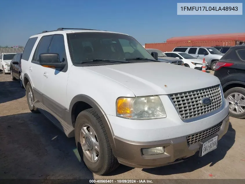 2004 Ford Expedition Eddie Bauer VIN: 1FMFU17L04LA48943 Lot: 40565401