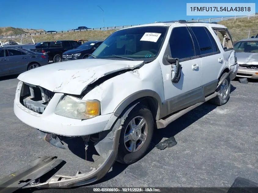 2004 Ford Expedition Eddie Bauer VIN: 1FMFU17L54LA43818 Lot: 40566693