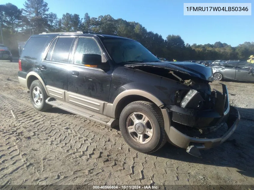 2004 Ford Expedition Eddie Bauer VIN: 1FMRU17W04LB50346 Lot: 40566804