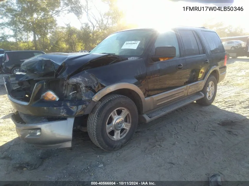 2004 Ford Expedition Eddie Bauer VIN: 1FMRU17W04LB50346 Lot: 40566804