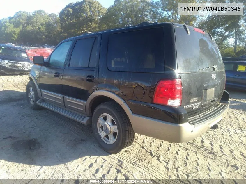 2004 Ford Expedition Eddie Bauer VIN: 1FMRU17W04LB50346 Lot: 40566804