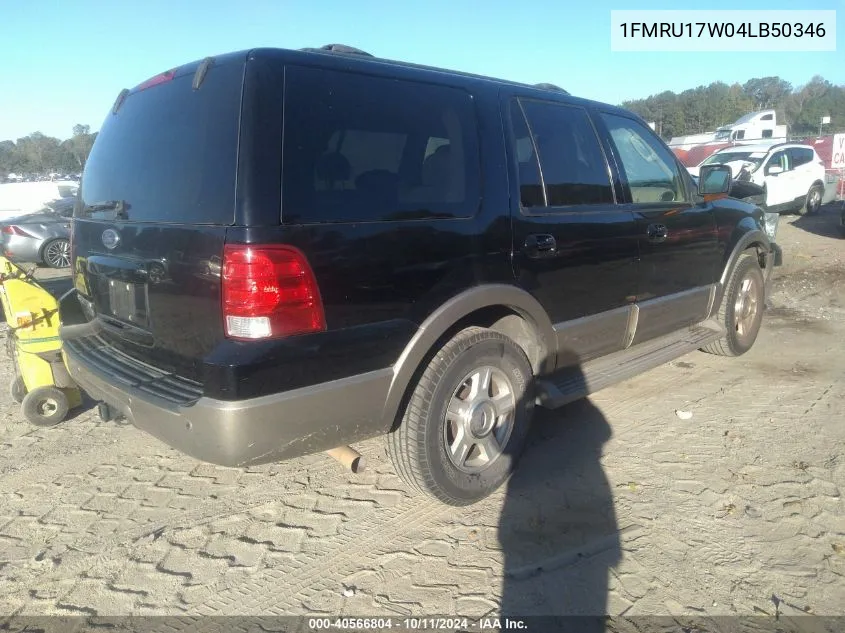 2004 Ford Expedition Eddie Bauer VIN: 1FMRU17W04LB50346 Lot: 40566804