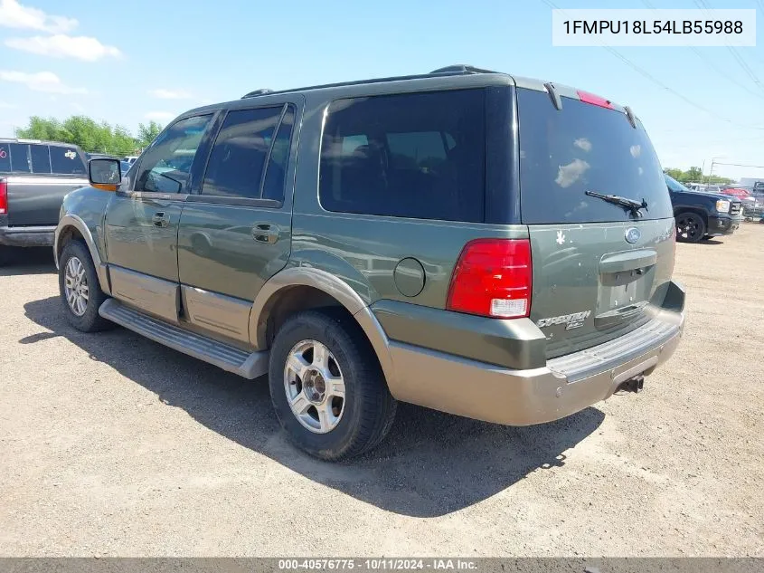 2004 Ford Expedition Eddie Bauer VIN: 1FMPU18L54LB55988 Lot: 40576775