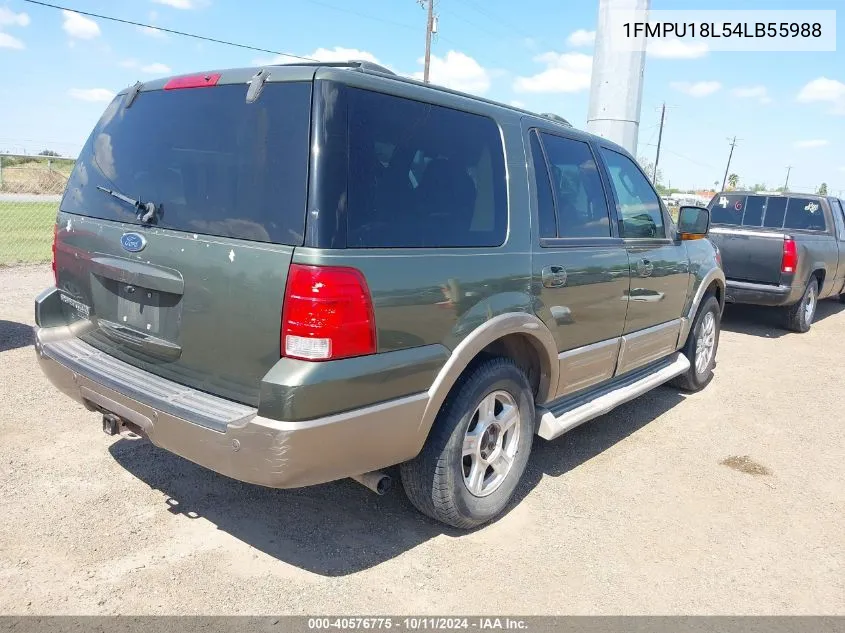 2004 Ford Expedition Eddie Bauer VIN: 1FMPU18L54LB55988 Lot: 40576775