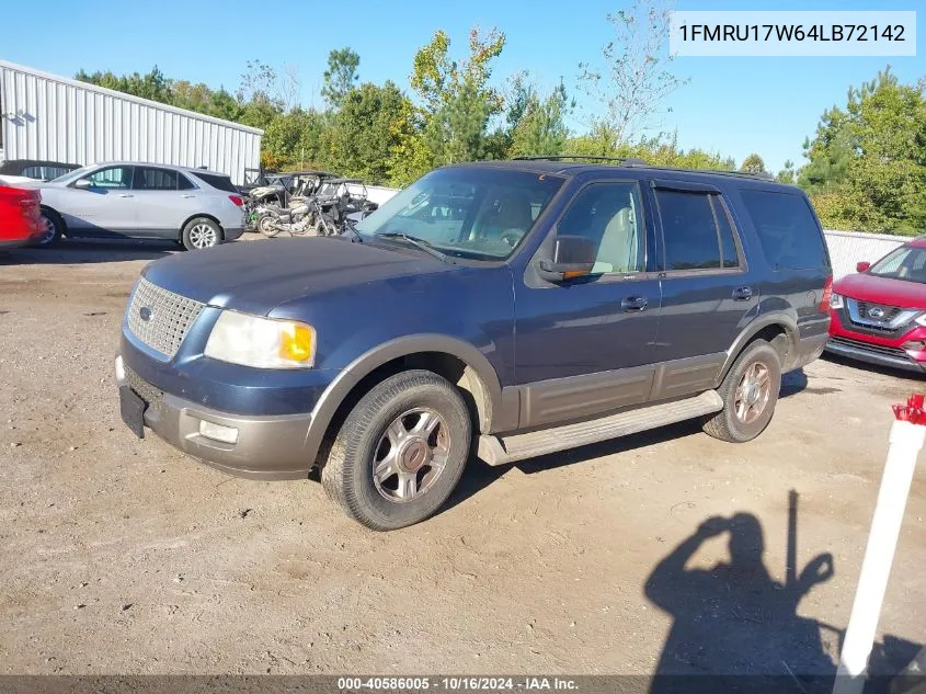 2004 Ford Expedition Eddie Bauer VIN: 1FMRU17W64LB72142 Lot: 40586005