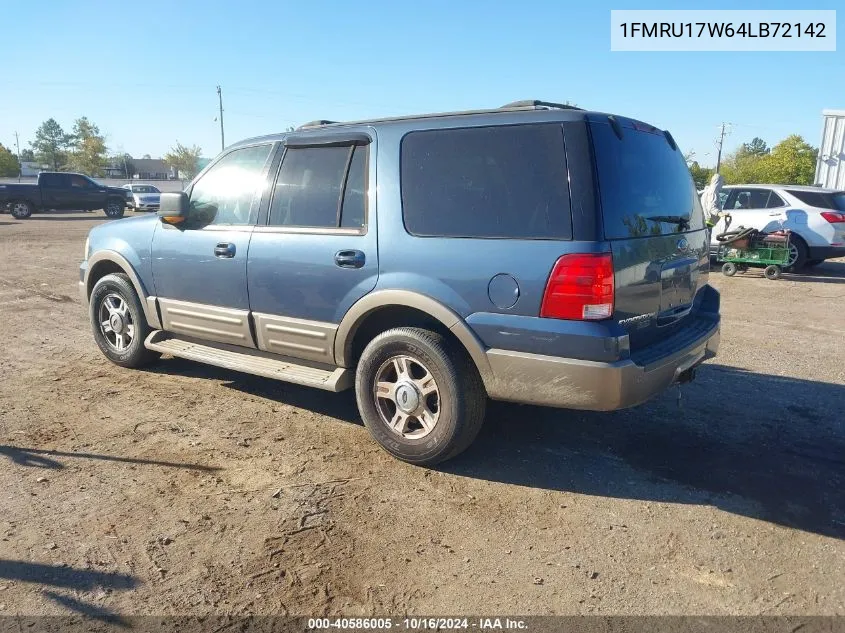 2004 Ford Expedition Eddie Bauer VIN: 1FMRU17W64LB72142 Lot: 40586005