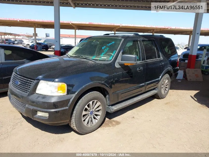 2004 Ford Expedition Eddie Bauer VIN: 1FMFU17L34LA96551 Lot: 40587679