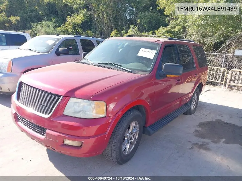 2004 Ford Expedition Xlt VIN: 1FMRU15WX4LB91439 Lot: 40649724