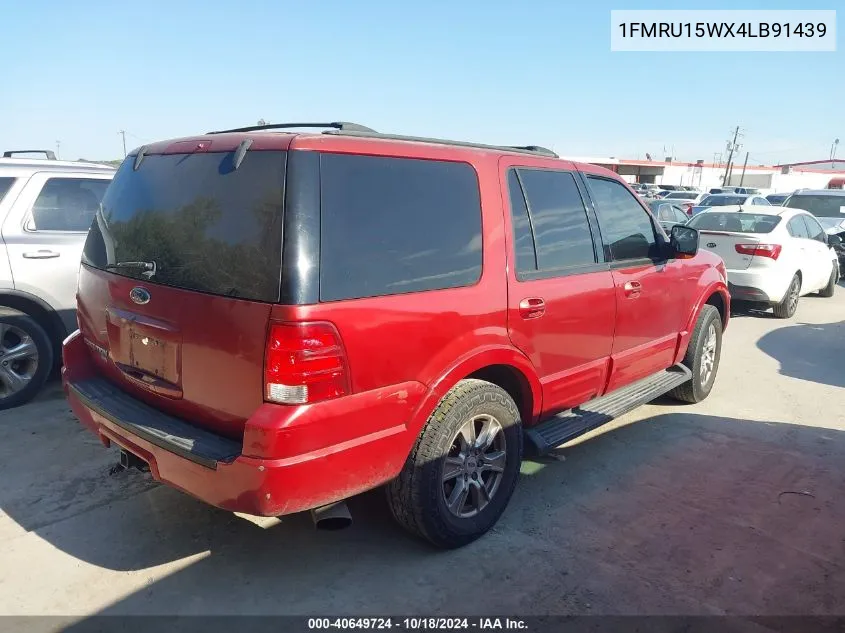 2004 Ford Expedition Xlt VIN: 1FMRU15WX4LB91439 Lot: 40649724