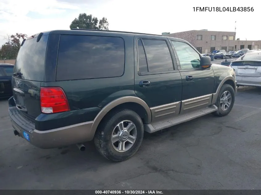 2004 Ford Expedition Eddie Bauer VIN: 1FMFU18L04LB43856 Lot: 40740936