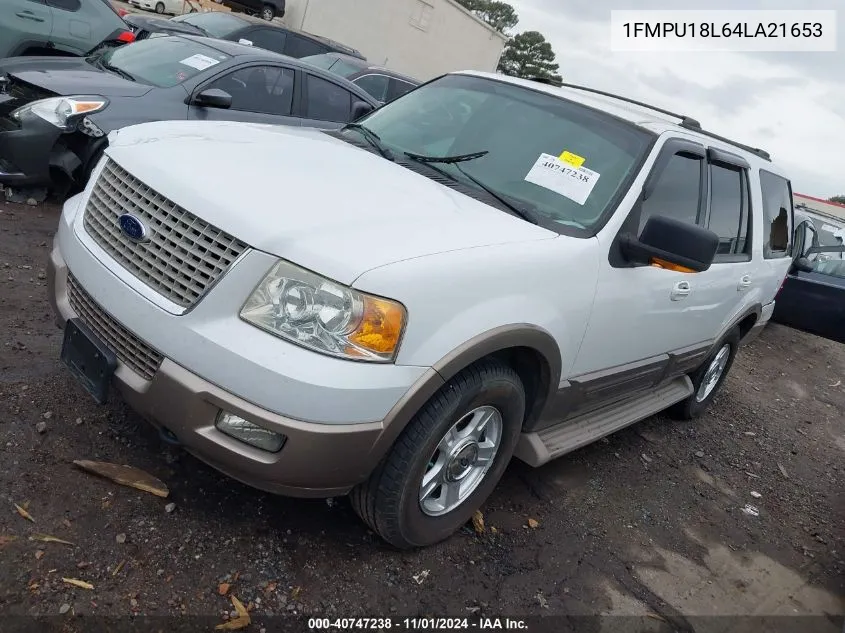 2004 Ford Expedition Eddie Bauer VIN: 1FMPU18L64LA21653 Lot: 40747238