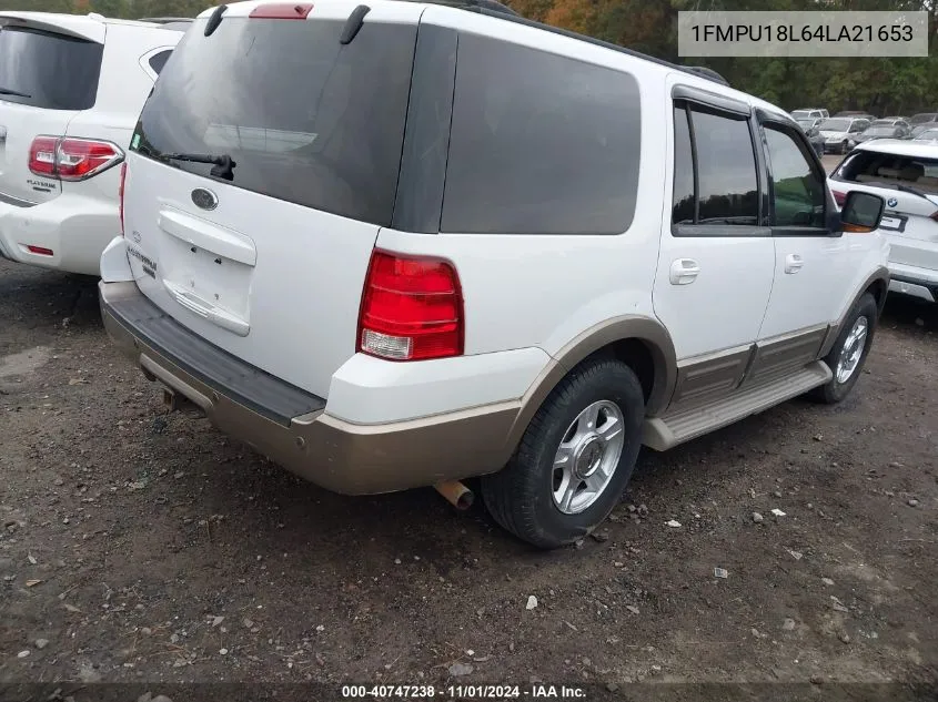 2004 Ford Expedition Eddie Bauer VIN: 1FMPU18L64LA21653 Lot: 40747238